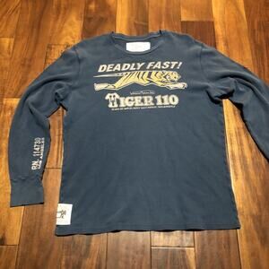 Johnson Motors Inc T-Shirt Mens Size Large Los Angeles California Waffle Knit LS